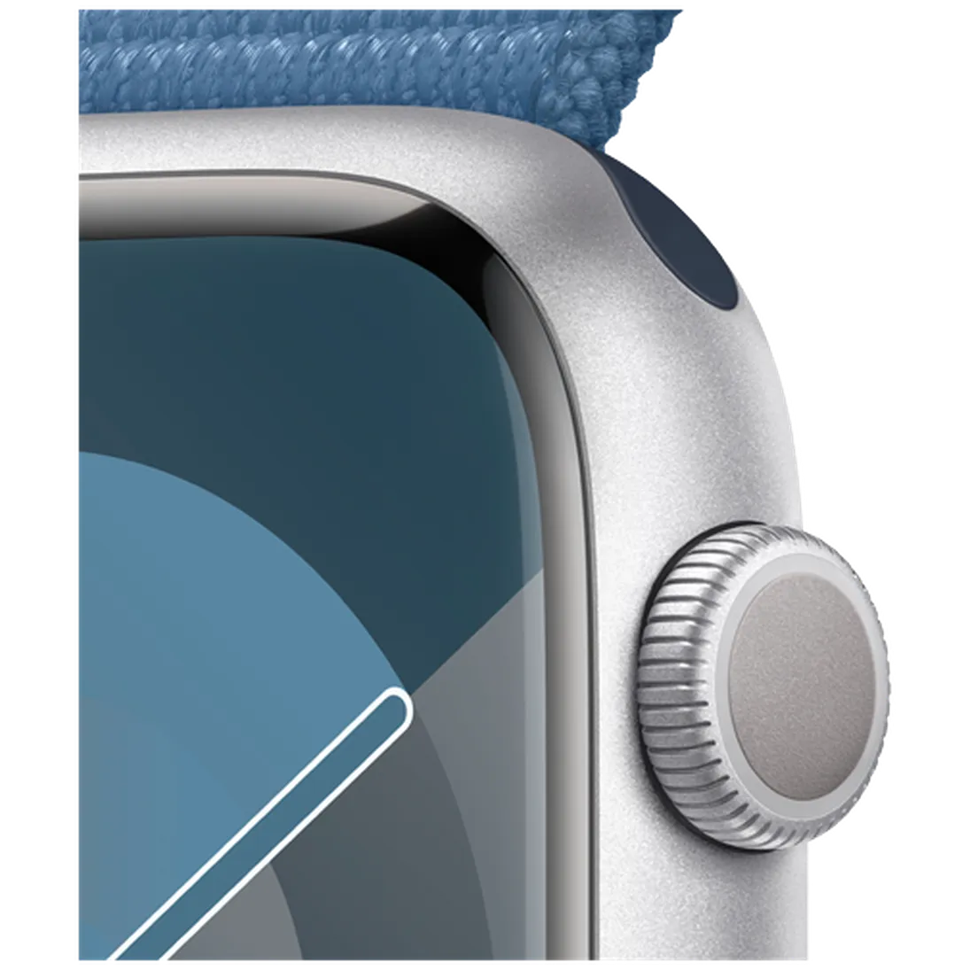 Pametni sat APPLE Watch S9 45mm Silver, Blue Nylon Strap (MR9F3QF/A)