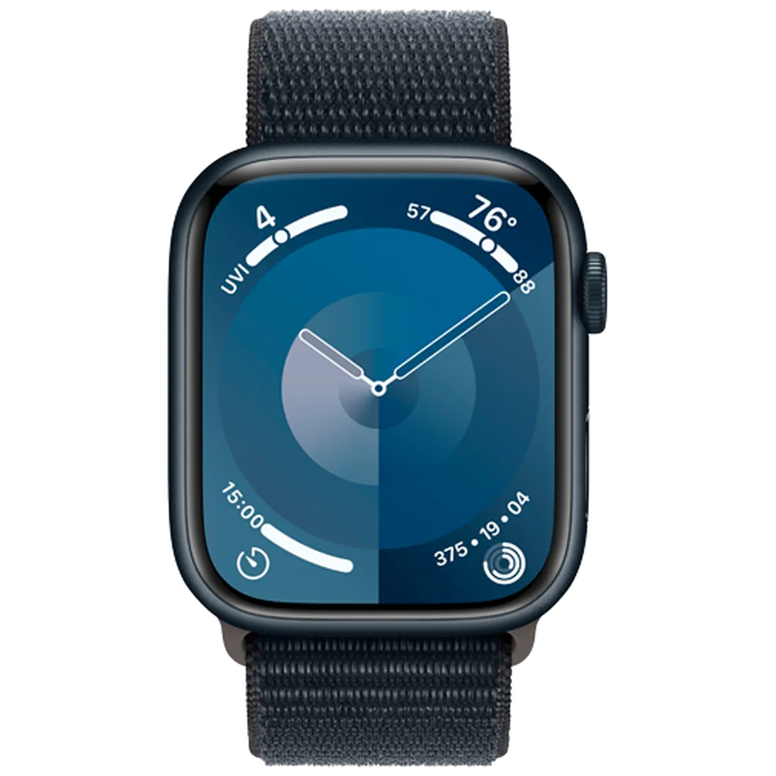 Pametni sat APPLE Watch S9 45mm Black, Black Nylon Strap (MR9C3QF/A)