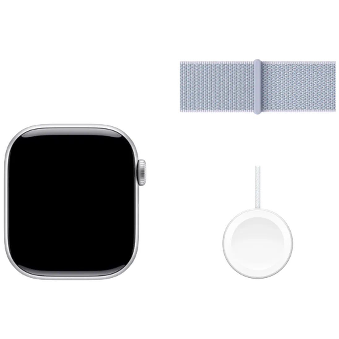 Pametni sat APPLE Watch S10 42mm Silver, Light Blue Nylon Strap (MWWD3QF/A)