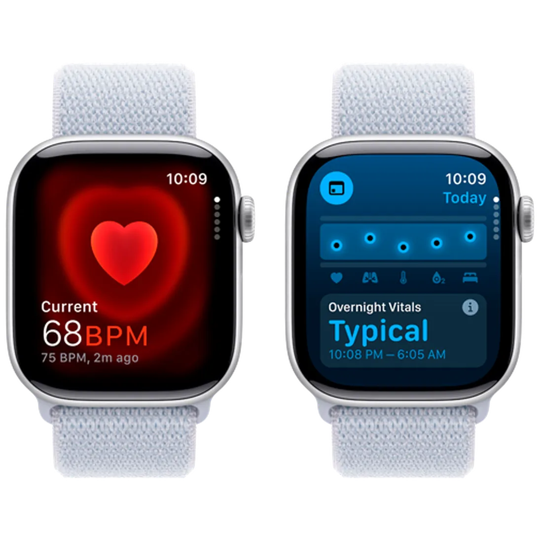 Pametni sat APPLE Watch S10 42mm Silver, Light Blue Nylon Strap (MWWD3QF/A)