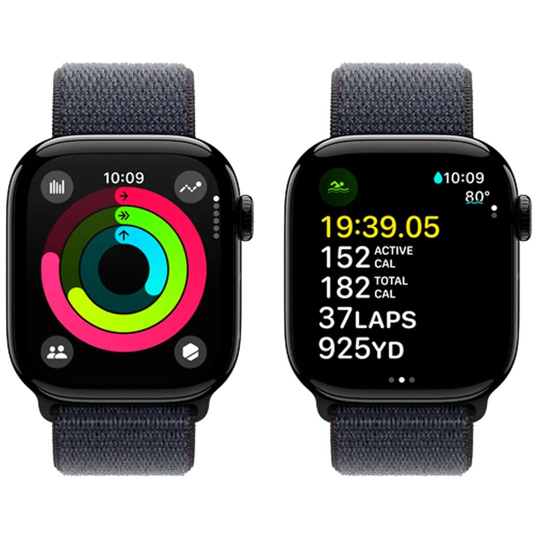 Pametni sat APPLE Watch S10 42mm Black, Black Nylon Strap (MWWG3QF/A)