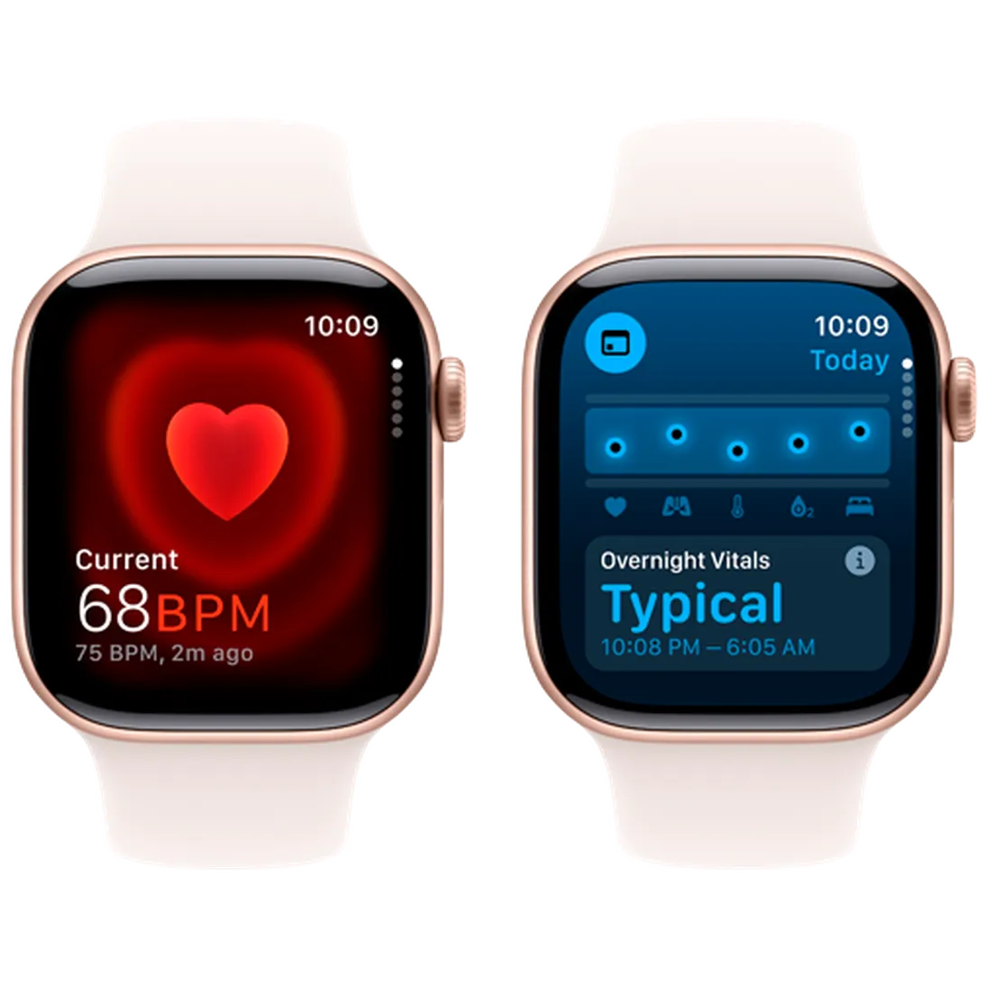 Pametni sat APPLE Watch S10 42mm Gold, Rose Rubber Strap M/L (MWWJ3QF/A)