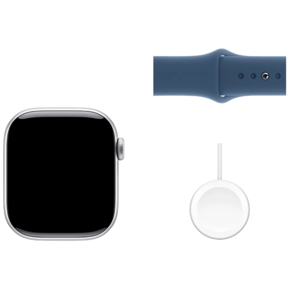 Pametni sat APPLE Watch S10 42mm Silver, Blue Rubber Strap M/L (MWWC3QF/A)
