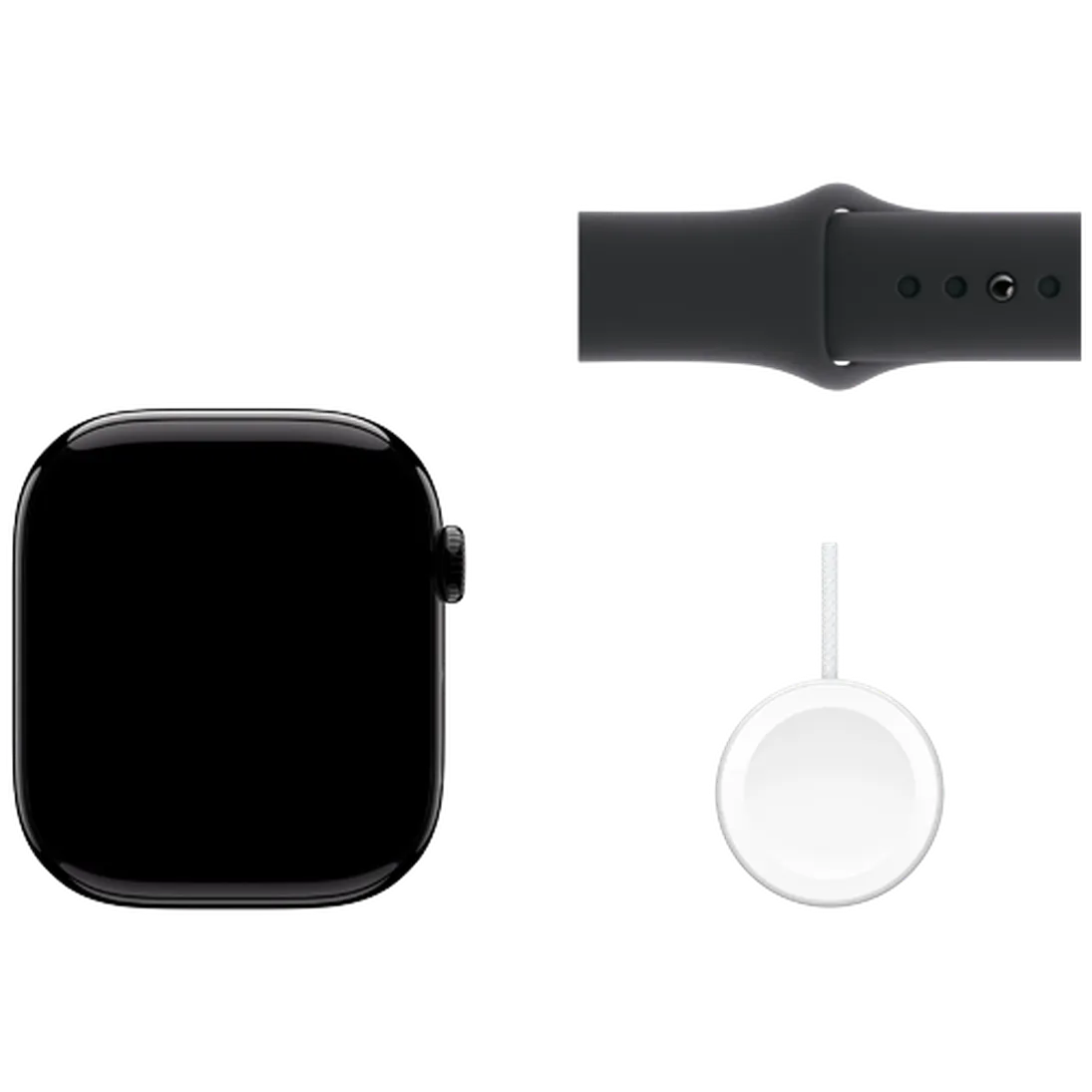 Pametni sat APPLE Watch S10 46mm Black, Black Rubber Strap M/L (MWWQ3QF/A)