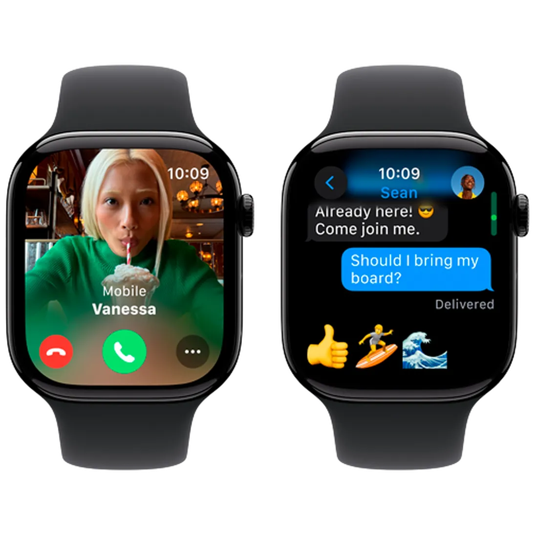 Pametni sat APPLE Watch S10 46mm Black, Black Rubber Strap M/L (MWWQ3QF/A)