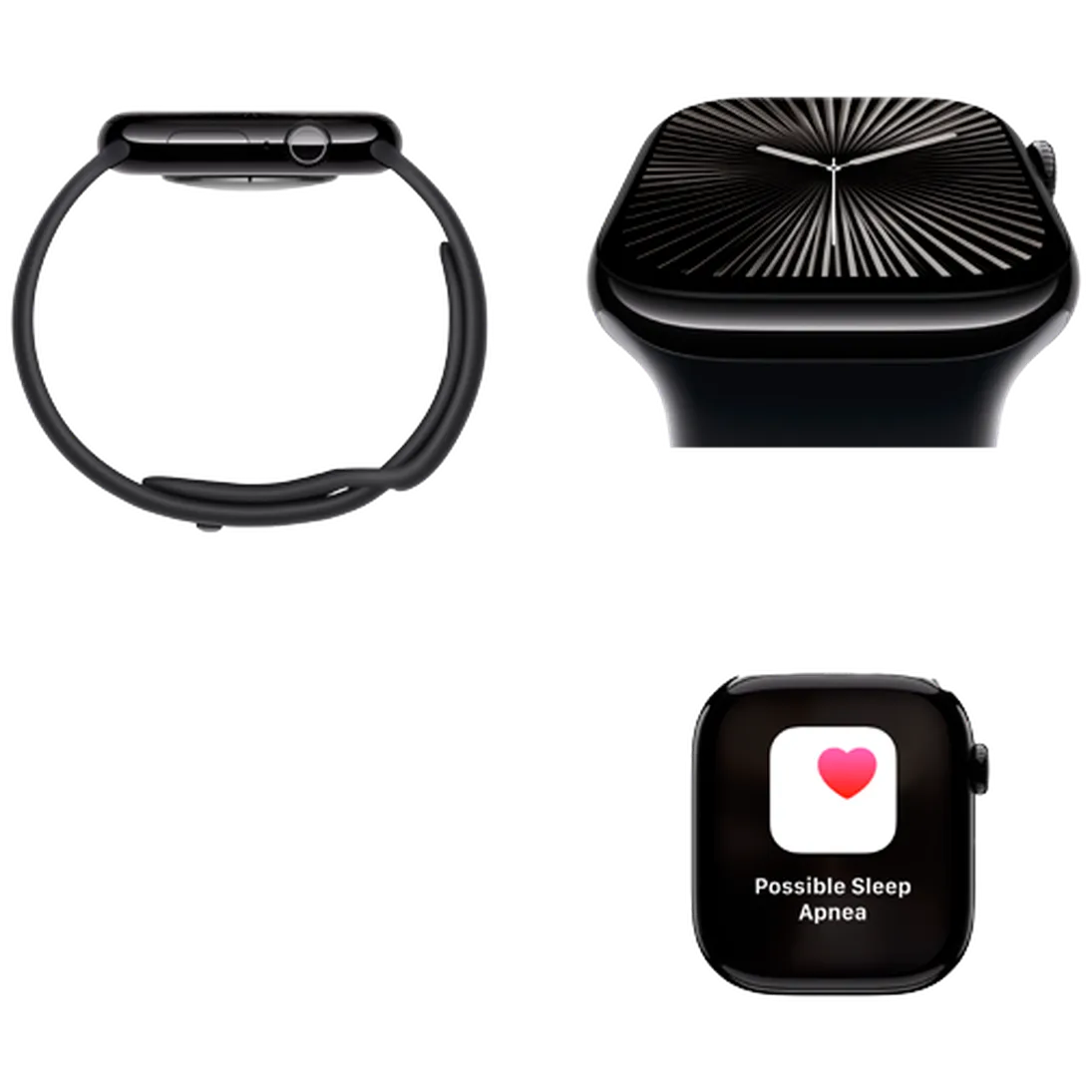 Pametni sat APPLE Watch S10 46mm Black, Black Rubber Strap M/L (MWWQ3QF/A)