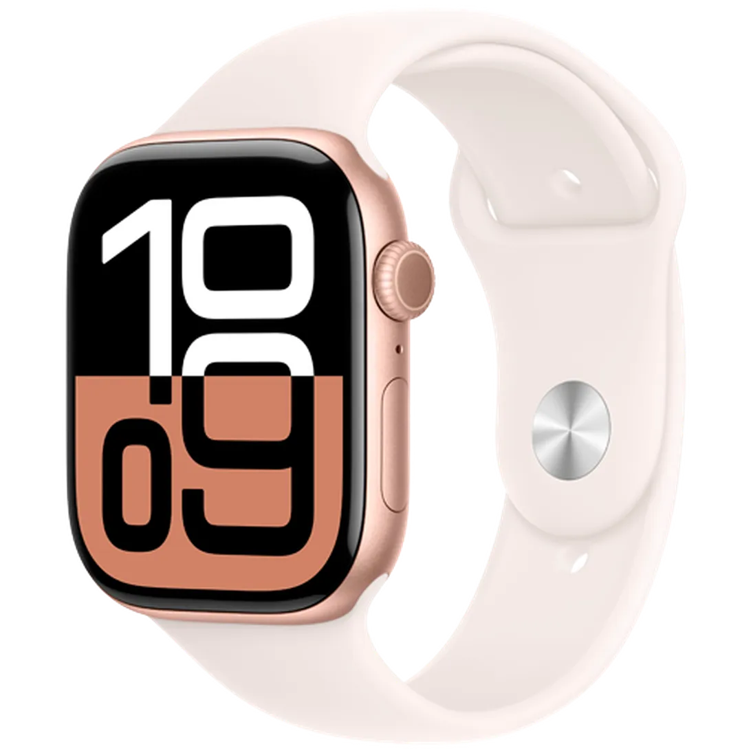 Pametni sat APPLE Watch S10 46mm Gold, Rose Rubber Strap S/M (MWWT3QF/A)