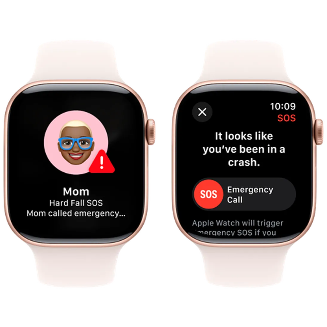 Pametni sat APPLE Watch S10 46mm Gold, Rose Rubber Strap M/L (MWWU3QF/A)