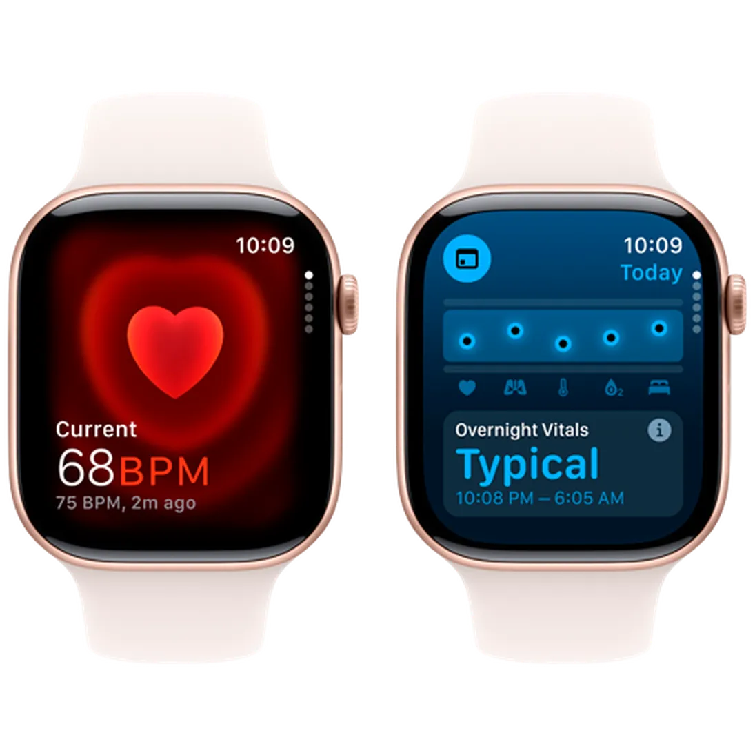 Pametni sat APPLE Watch S10 46mm Gold, Rose Rubber Strap M/L (MWWU3QF/A)