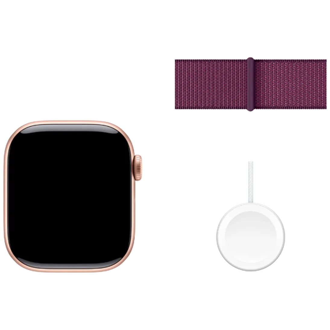 Pametni sat APPLE Watch S10 4G 42mm Gold, Purple Nylon Strap (MWXC3QF/A)