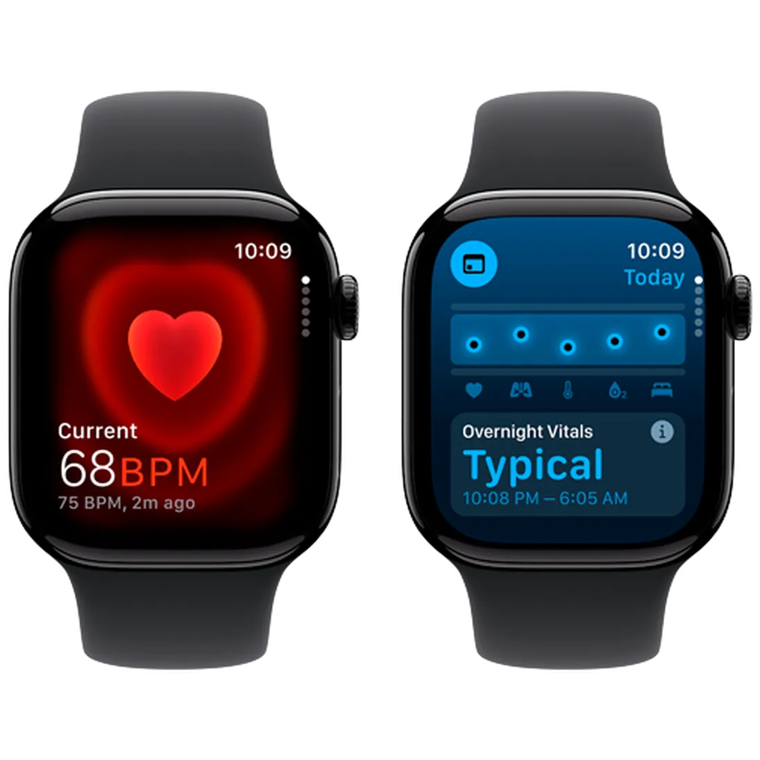 Pametni sat APPLE Watch S10 4G 42mm Black, Black Rubber Strap M/L (MWX73QF/A)