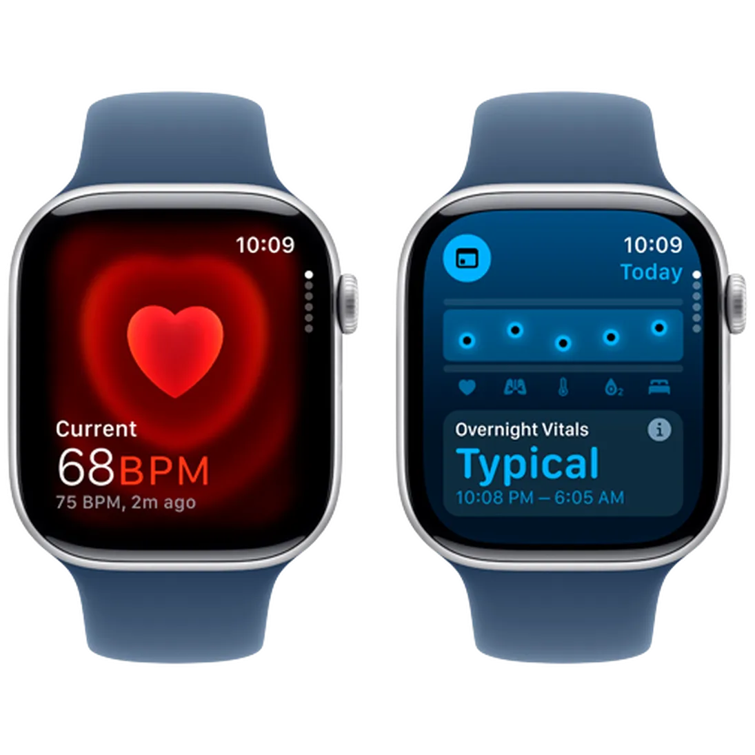 Pametni sat APPLE Watch S10 4G 42mm Silver, Blue Rubber Strap M/L (MWX43QF/A)