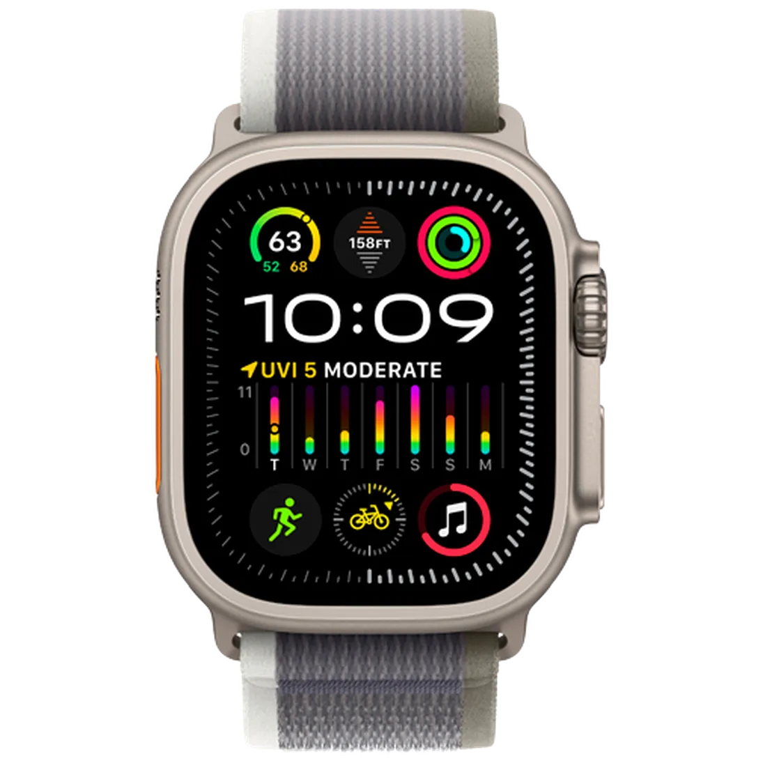 Pametni sat APPLE Watch Ultra 2, Grey Fabric Strap S/M (MRF33NF/A)