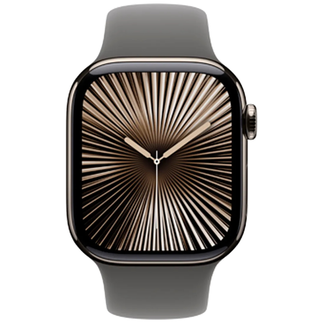 Pametni sat APPLE Watch S10 4G 42mm Natural Titanium, Grey Rubber Strap M/L (MWXE3QF/A)