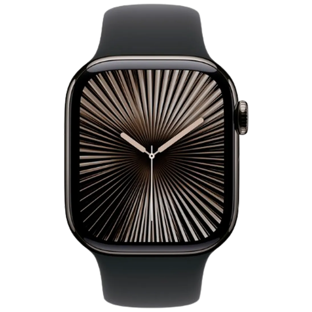 Pametni sat APPLE Watch S10 4G 42mm Slate Titanium, Black Rubber Strap S/M (MWXG3QF/A)