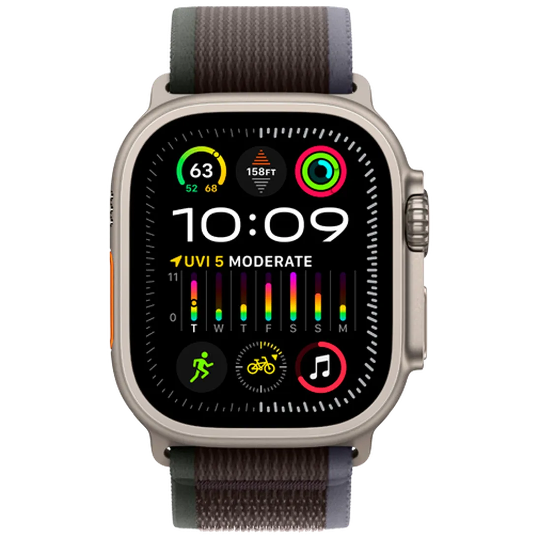 Pametni sat APPLE Watch Ultra 2, Black Fabric Strap M/L (MRF63NF/A)