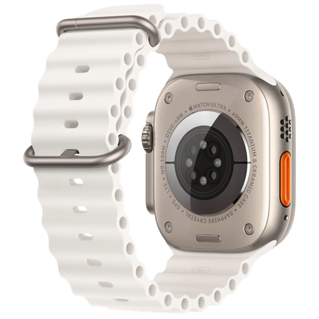 Pametni sat APPLE Watch Ultra 2, White Rubber Strap (MREJ3NF/A)