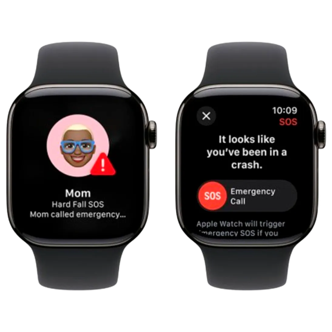 Pametni sat APPLE Watch S10 4G 46mm Slate Titanium, Black Rubber Strap S/M (MWYD3QF/A)