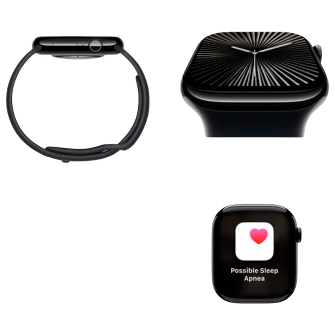 Pametni sat APPLE Watch S10 4G 46mm Slate Titanium, Black Rubber Strap S/M (MWYD3QF/A)