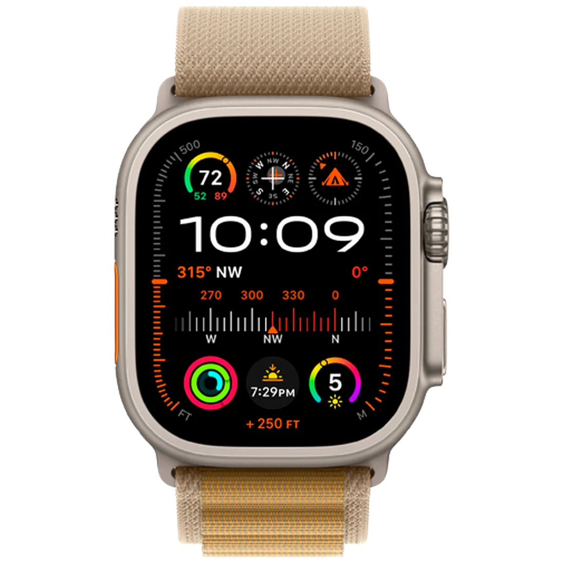 Pametni sat APPLE Watch Ultra 2 Titanium, Beige Nylon Strap L (MX4H3NF/A)