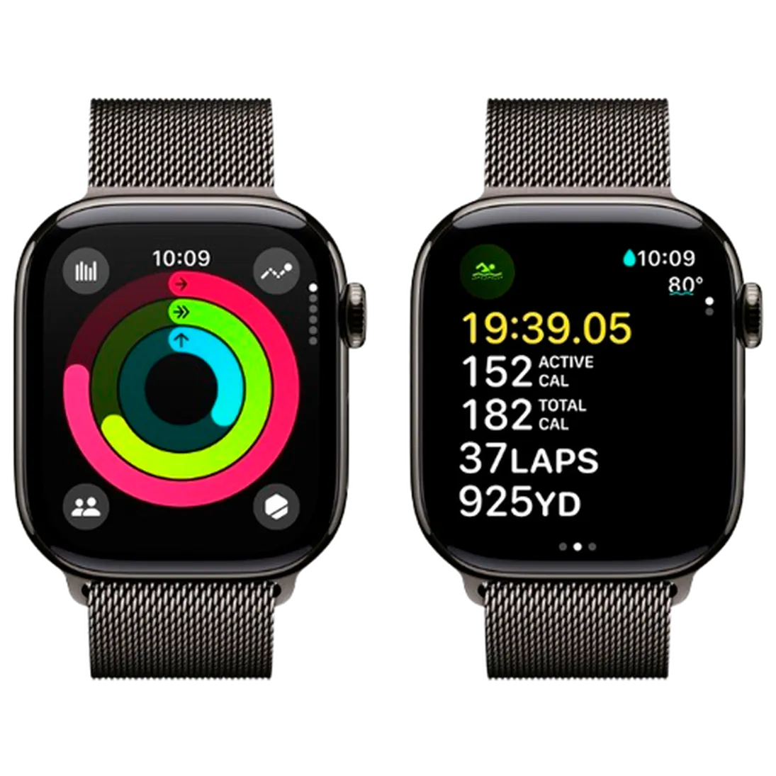 Pametni sat APPLE Watch S10 4G 42mm Slate Titanium, Grey Milanese Strap (MX053QF/A)