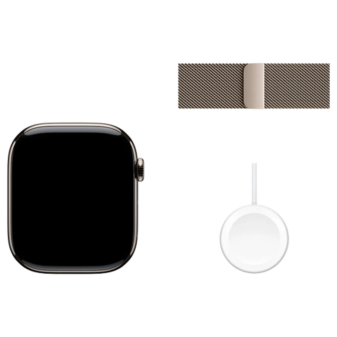 Pametni sat APPLE Watch S10 4G 46mm Natural Titanium, Beige Milanese Strap S/M (MC7Q4QF/A)