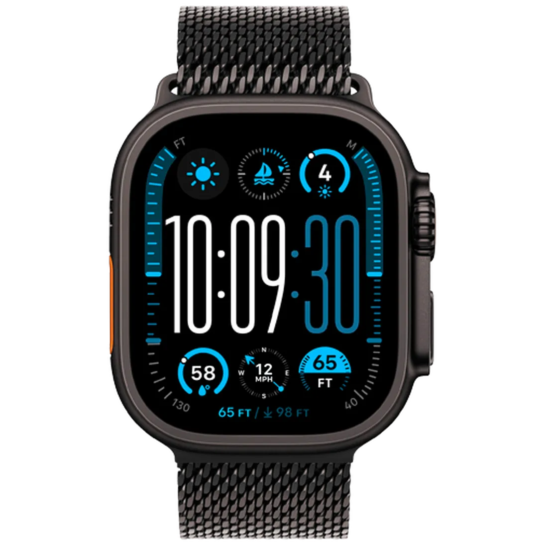 Pametni sat APPLE Watch Ultra 2 Black, Black Metal Strap L (MX5V3NF/A)
