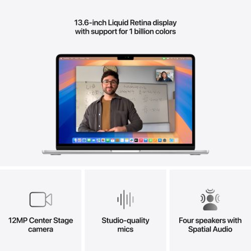 Laptop APPLE MacBook Air (2025) 13.6", M4, 10C/10G, 24/512GB, Silver, IT KB (MC654)