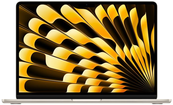 Laptop APPLE MacBook Air (2025) 13.6", M4, 10C/8G, 16/256GB, Starlight, IT KB (MW0Y3)