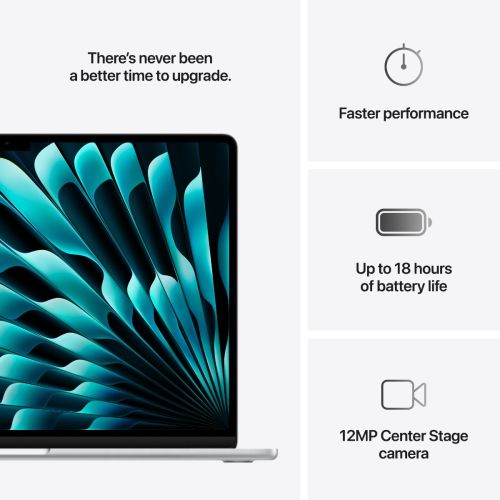 Laptop APPLE MacBook Air (2025) 15.3", M4, 10C/10G, 24/512GB, Silver, IT KB (MC6J4)