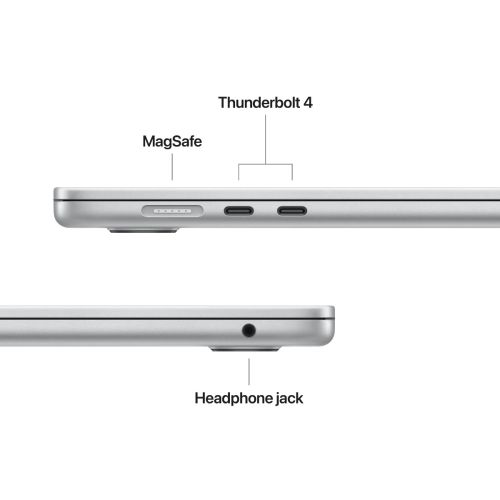 Laptop APPLE MacBook Air (2025) 15.3", M4, 10C/10G, 24/512GB, Silver, IT KB (MC6J4)