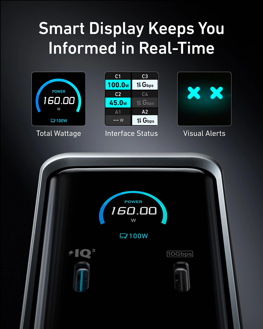 Stanica za punjenje ANKER Prime, 160W, 14u1