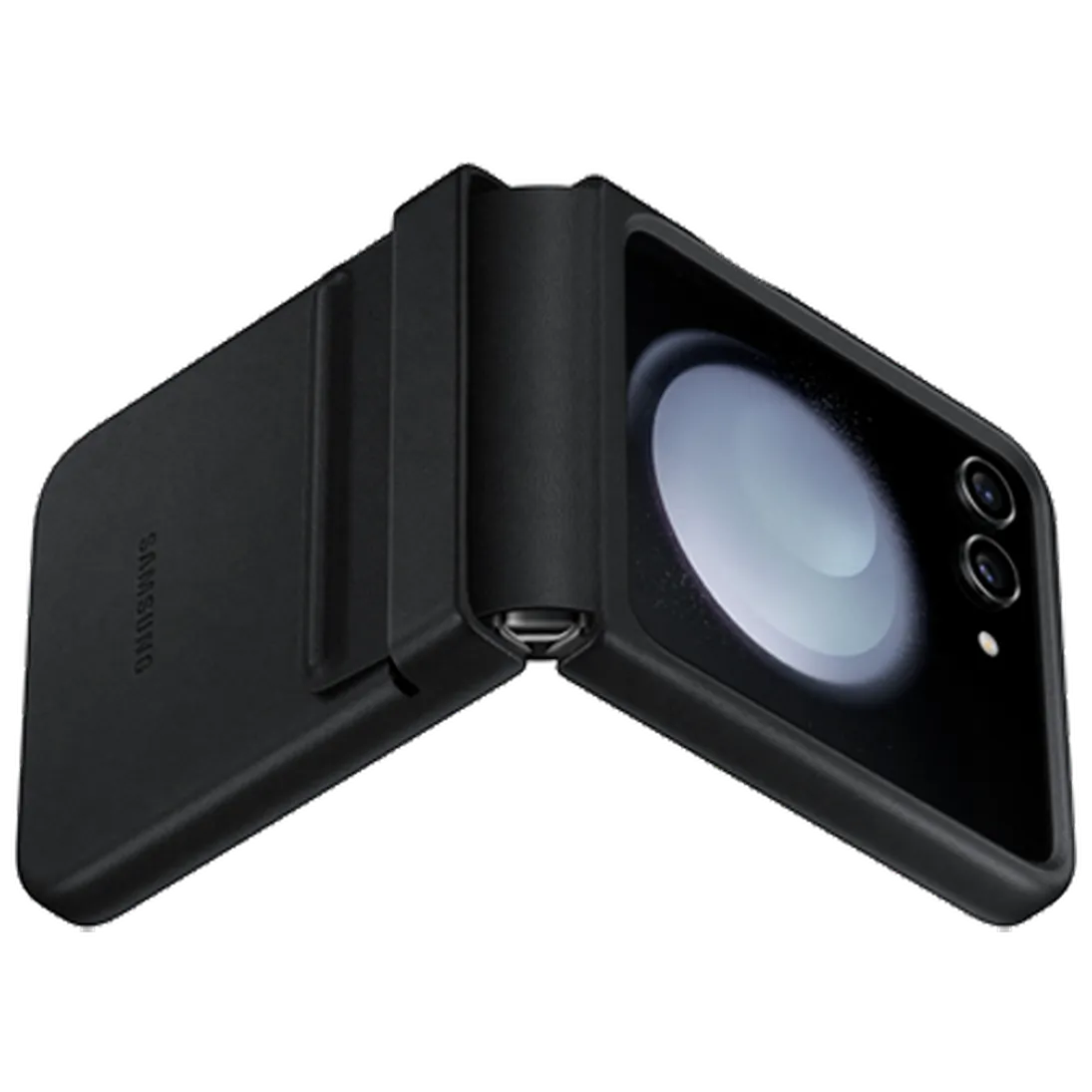 Maskica SAMSUNG Leather Back Cover za SAMSUNG Galaxy Z Flip 5, crna (EF-VF731PBEGWW)