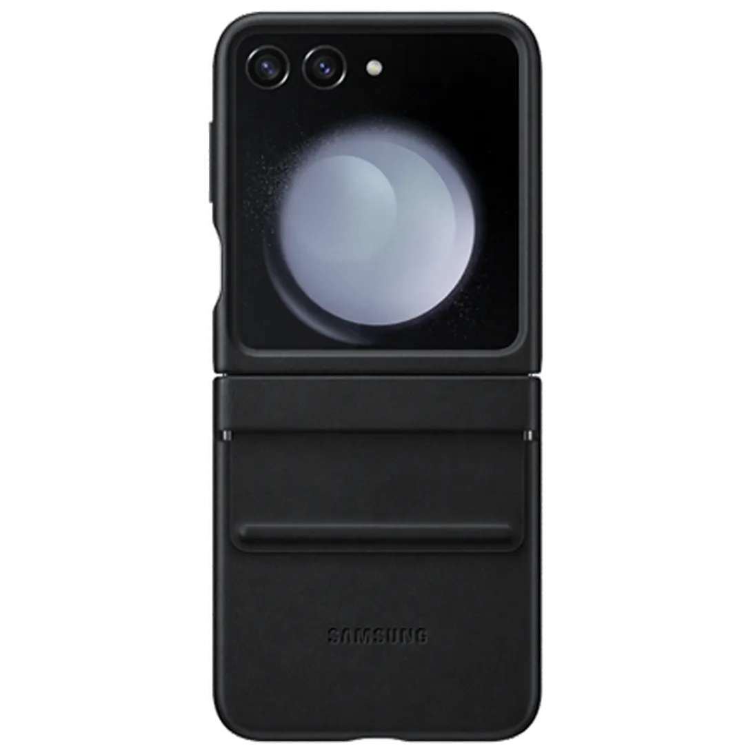 Maskica SAMSUNG Leather Back Cover za SAMSUNG Galaxy Z Flip 5, crna (EF-VF731PBEGWW)