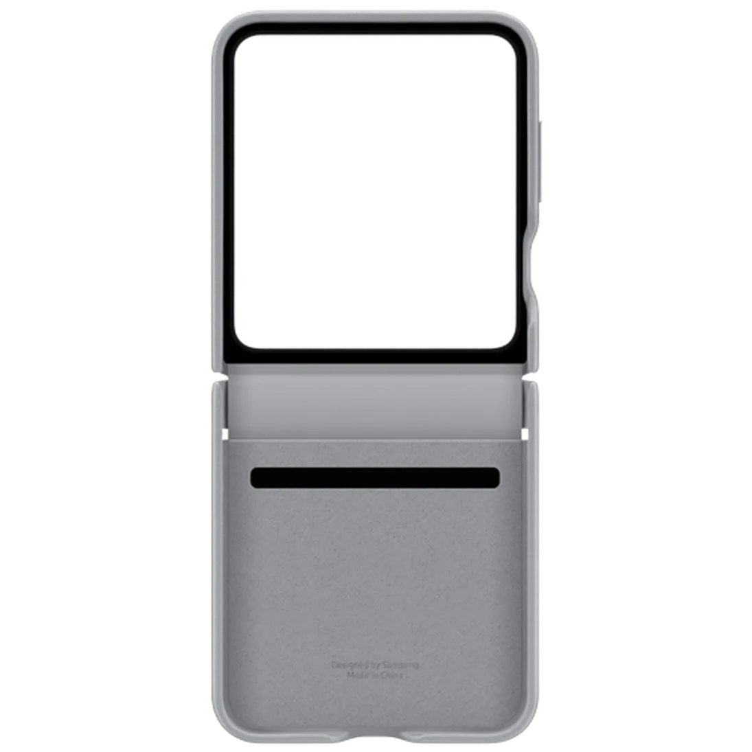 Maskica SAMSUNG Pu-Leather Back Cover za SAMSUNG Galaxy Z Flip 6, siva (EF-VF741PJEGWW)