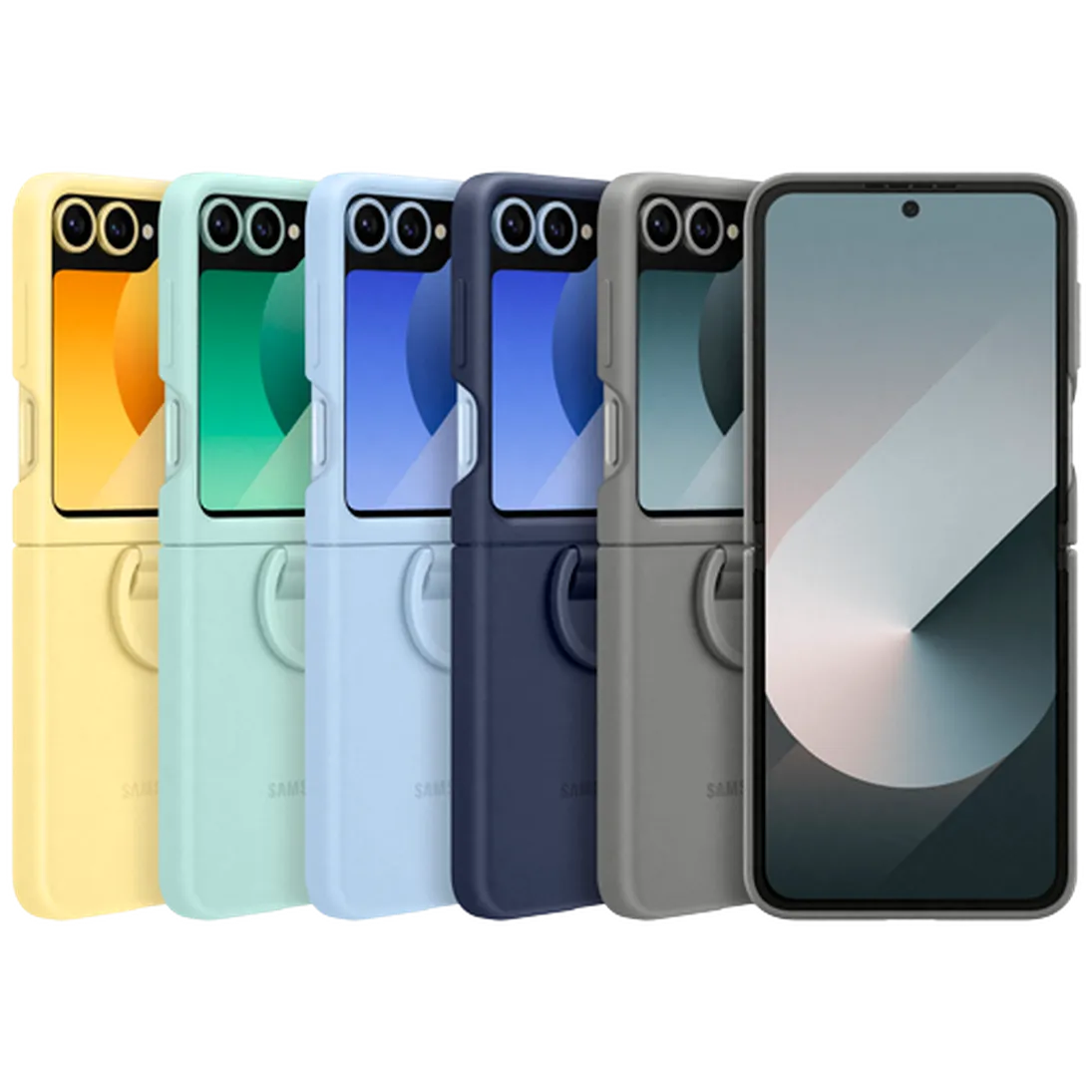 Maskica SAMSUNG Silicone Back Cover, s prstenom, za SAMSUNG Galaxy Z Flip 6, tamnoplava (EF-PF741TNEGWW)