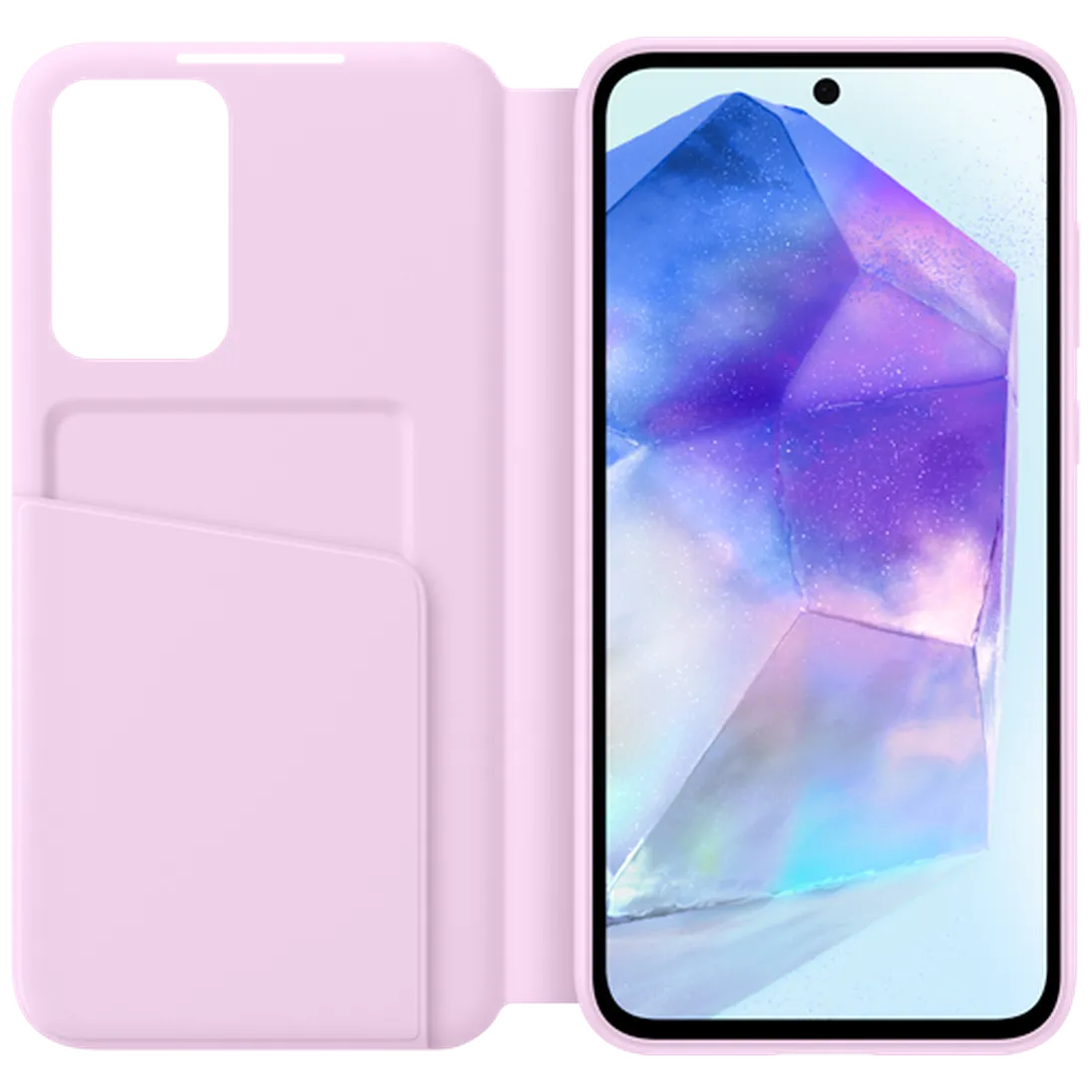 Maskica SAMSUNG Smart View Book Case za SAMSUNG Galaxy A55 5G, ljubičasta