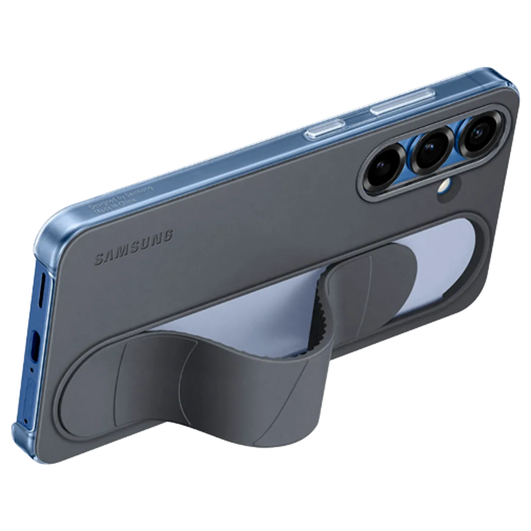 Maskica SAMSUNG Standing Grip Silicone Back Cover za SAMSUNG Galaxy S25, crna (EF-GS931CBEGWW)