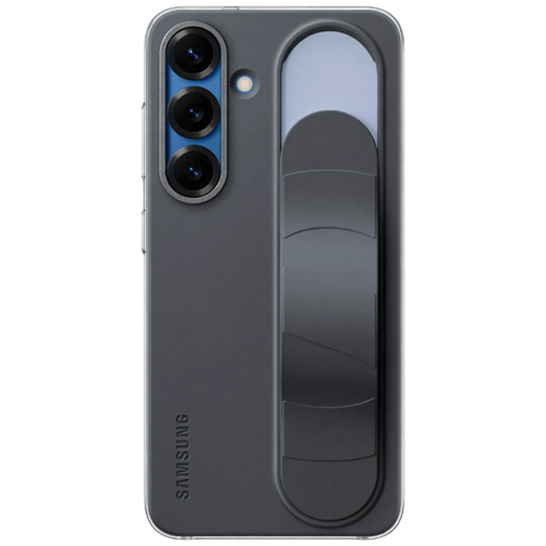 Maskica SAMSUNG Standing Grip Silicone Back Cover za SAMSUNG Galaxy S25, crna (EF-GS931CBEGWW)