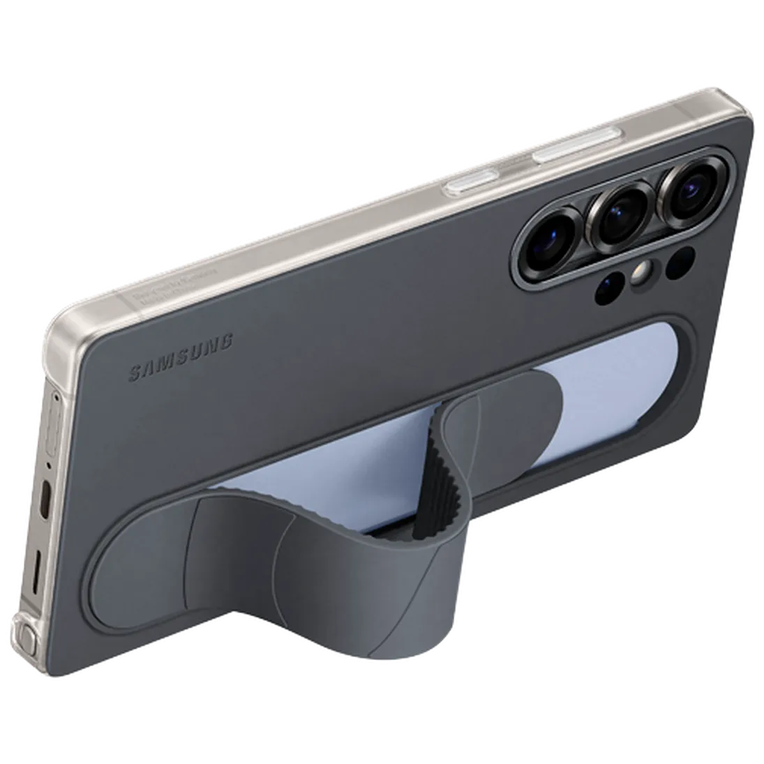 Maskica SAMSUNG Standing Grip Silicone Back Cover za SAMSUNG Galaxy S25 Ultra, crna (EF-GS938CBEGWW)