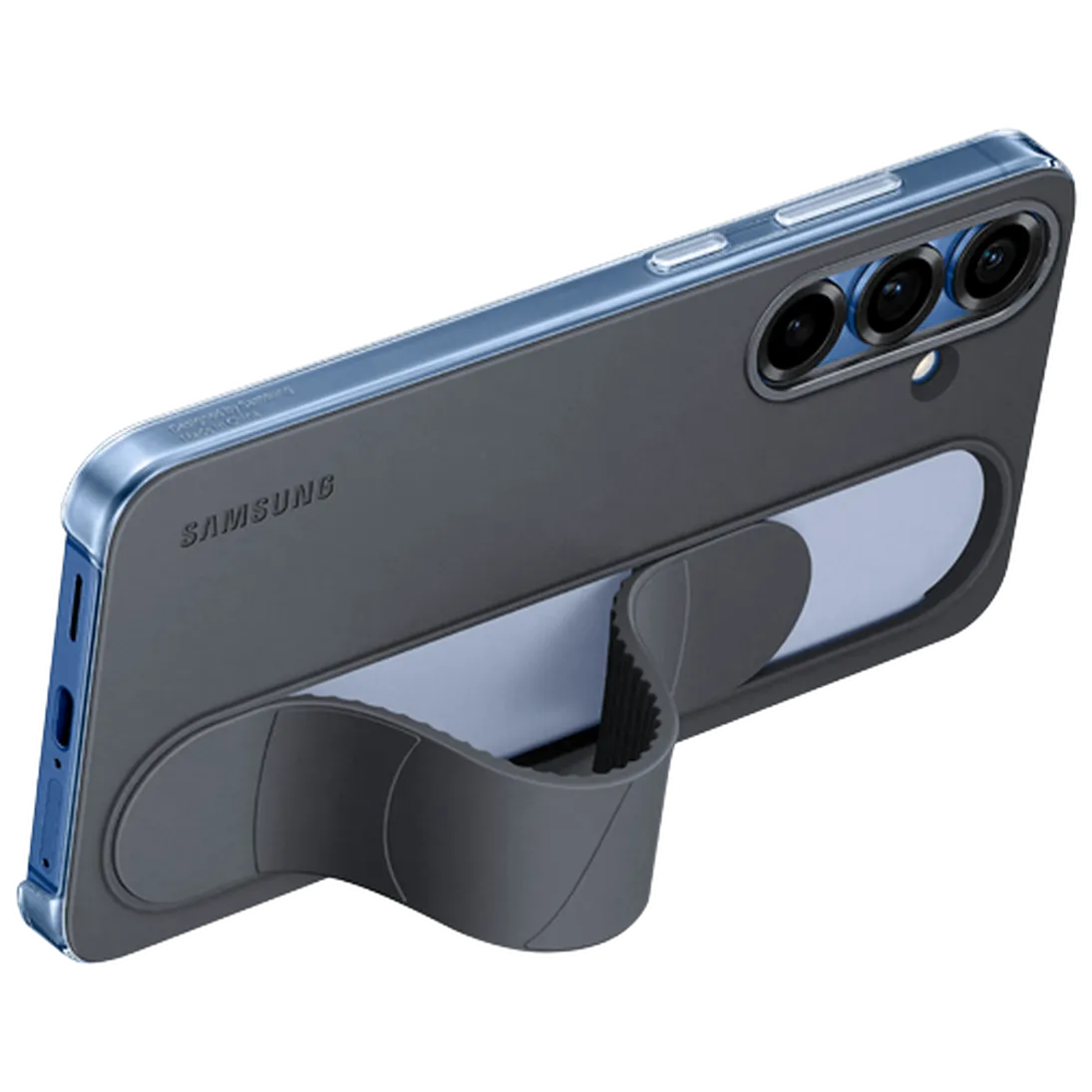 Maskica SAMSUNG Standing Grip Silicone Back Cover za SAMSUNG Galaxy S25+, crna (EF-GS936CBEGWW)