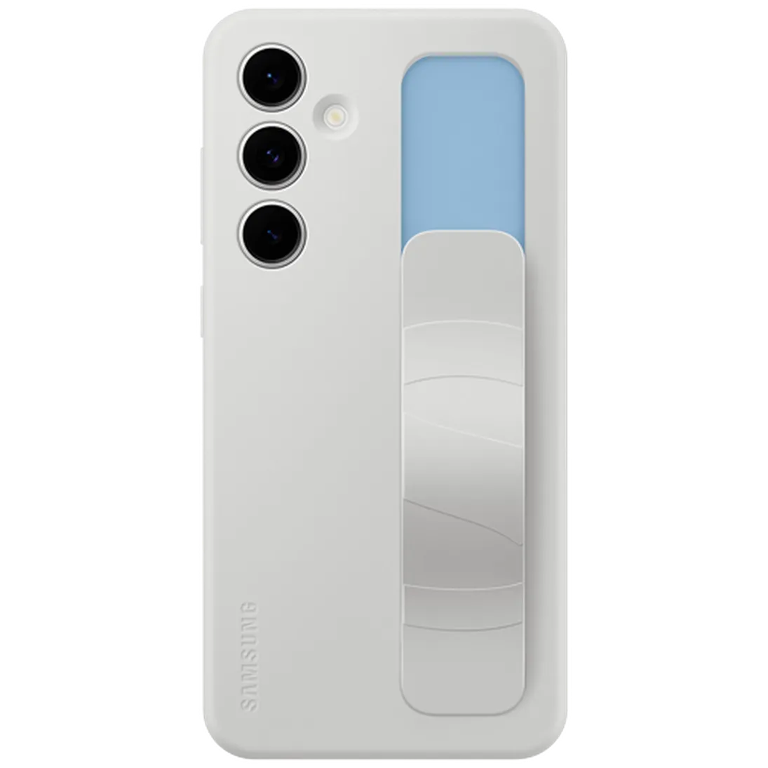 Maskica SAMSUNG Standing Grip Silicone Back Cover za SAMSUNG Galaxy S24 FE, siva (EF-GS721CJEGWW)