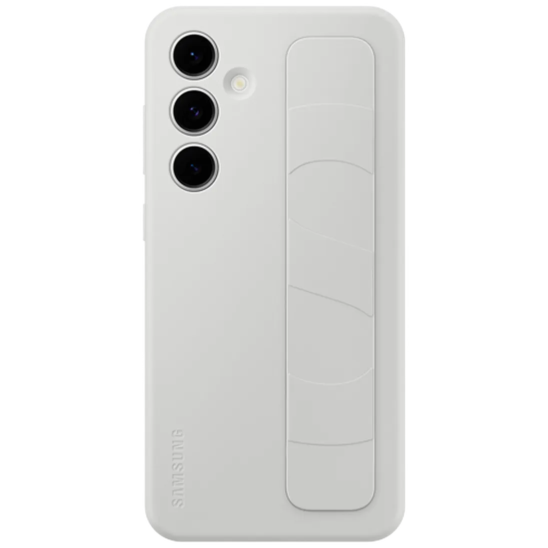 Maskica SAMSUNG Standing Grip Silicone Back Cover za SAMSUNG Galaxy S24 FE, siva (EF-GS721CJEGWW)