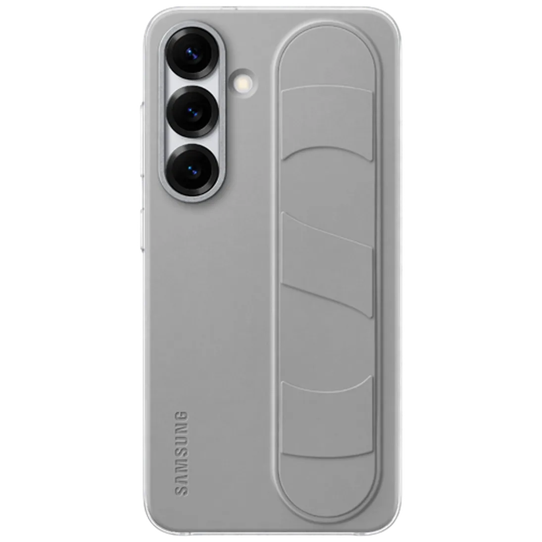 Maskica SAMSUNG Standing Grip Silicone Back Cover za SAMSUNG Galaxy S25, siva (EF-GS931CJEGWW)