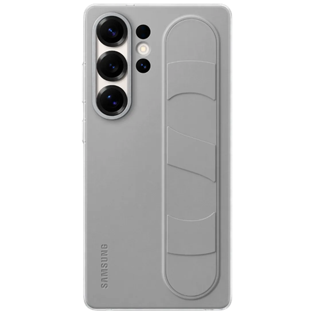 Maskica SAMSUNG Standing Grip Silicone Back Cover za SAMSUNG Galaxy S25 Ultra, siva (EF-GS938CJEGWW)