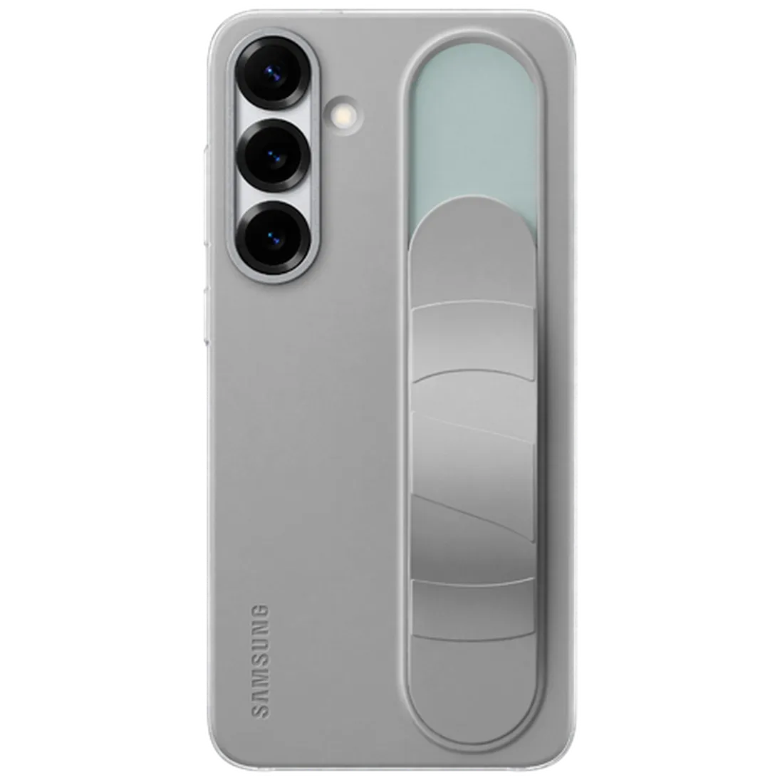 Maskica SAMSUNG Standing Grip Silicone Back Cover za SAMSUNG Galaxy S25+, siva (EF-GS936CJEGWW)