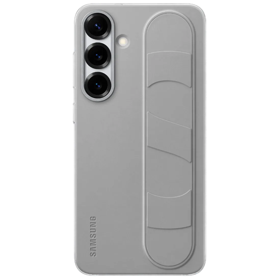 Maskica SAMSUNG Standing Grip Silicone Back Cover za SAMSUNG Galaxy S25+, siva (EF-GS936CJEGWW)
