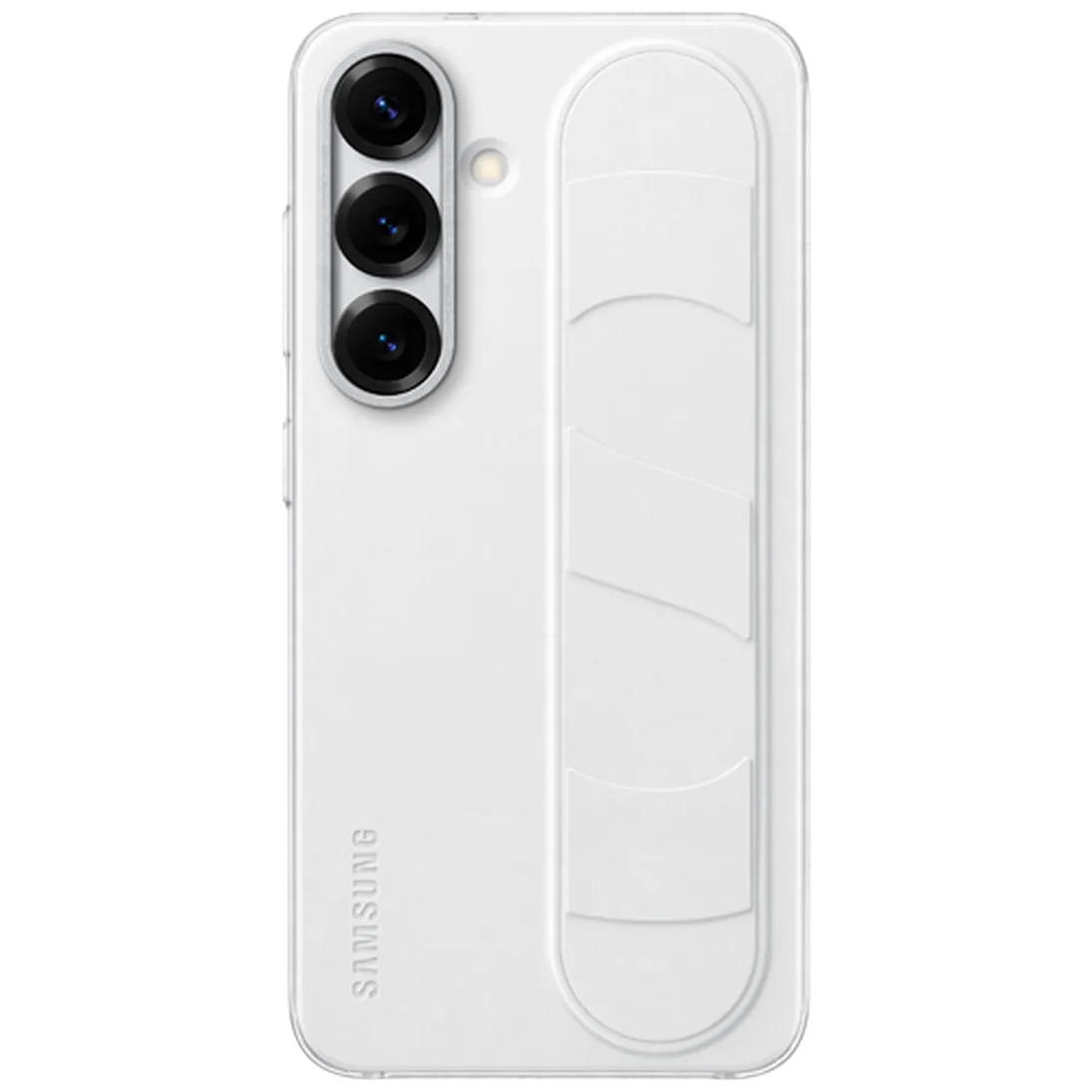 Maskica SAMSUNG Standing Grip Silicone Back Cover za SAMSUNG Galaxy S25, bijela (EF-GS931CWEGWW)