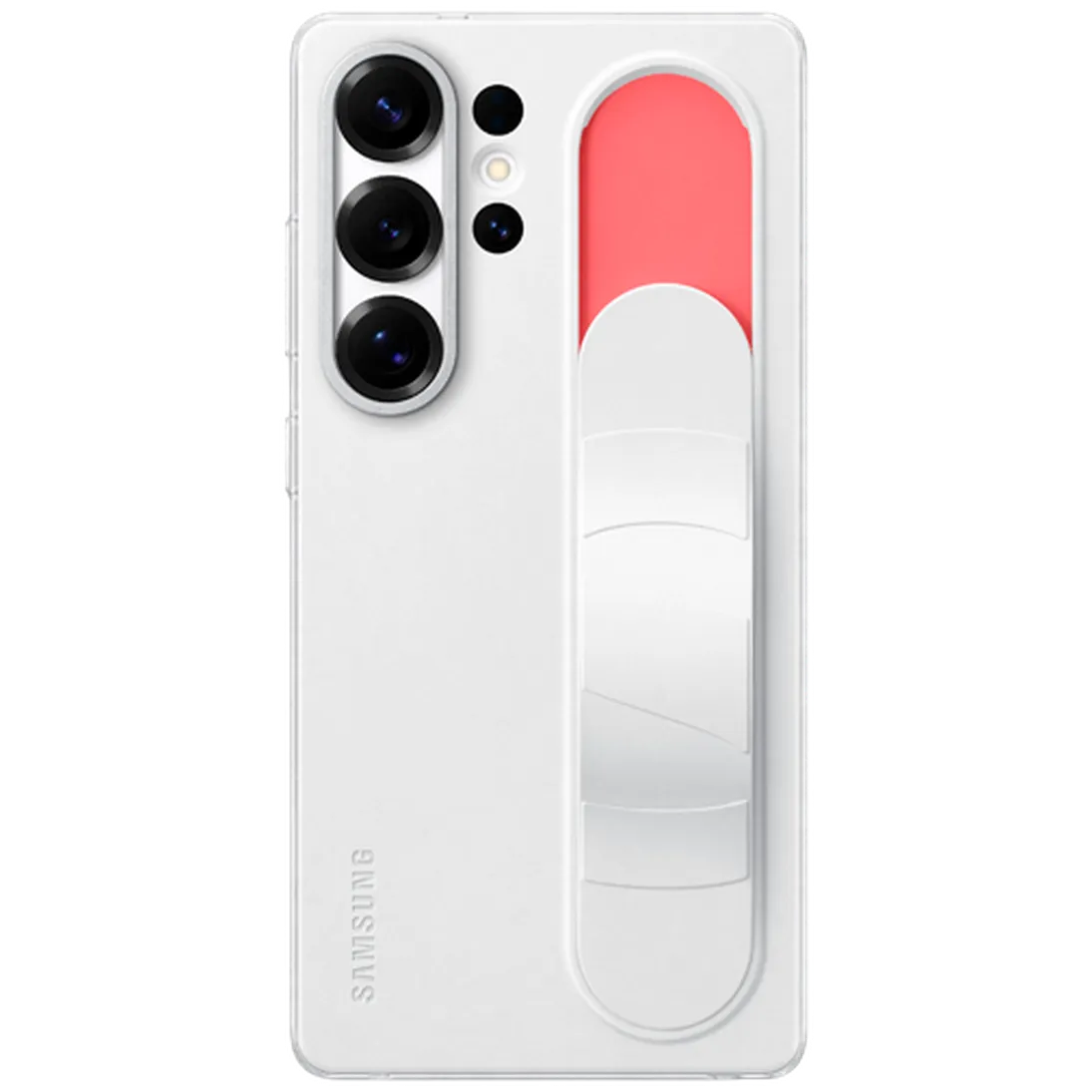 Maskica SAMSUNG Standing Grip Silicone Back Cover za SAMSUNG Galaxy S25 Ultra, bijela (EF-GS938CWEGWW)