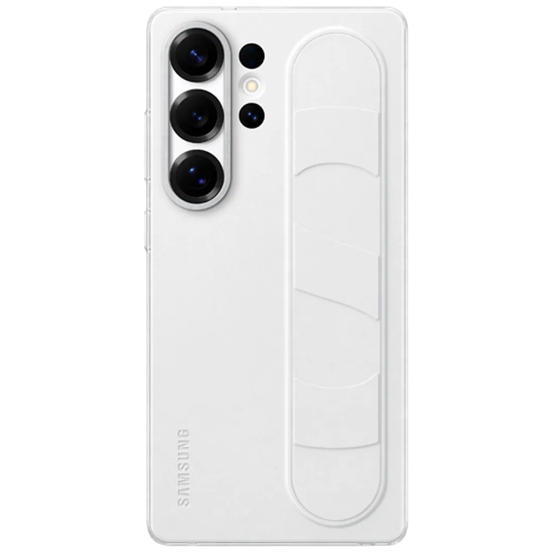 Maskica SAMSUNG Standing Grip Silicone Back Cover za SAMSUNG Galaxy S25 Ultra, bijela (EF-GS938CWEGWW)